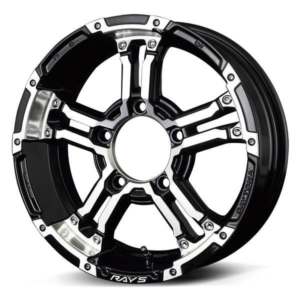 RAYS DAYTONA FDX-J Black Diamond Cut 16" Wheels for Jimny