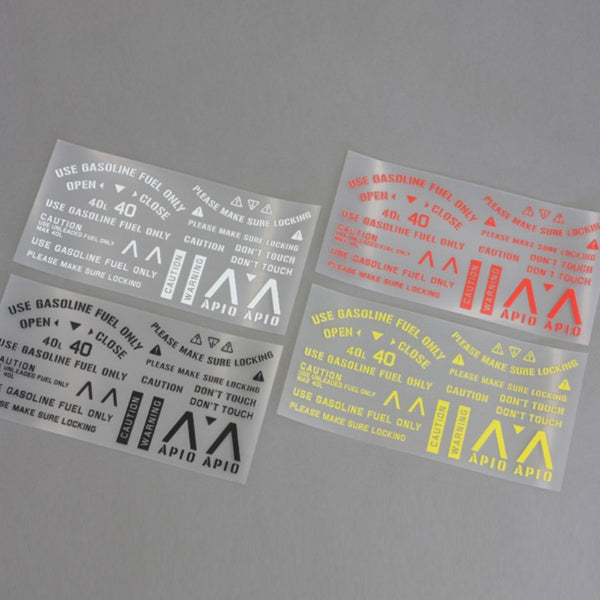 APIO Fuel Caution Decals