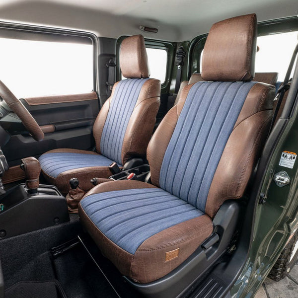 GRACE Vintage Leather Denim Seat Covers Jimny (2018-ON)