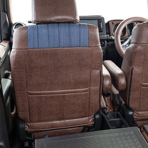 GRACE Vintage Leather Denim Seat Covers Jimny (2018-ON)
