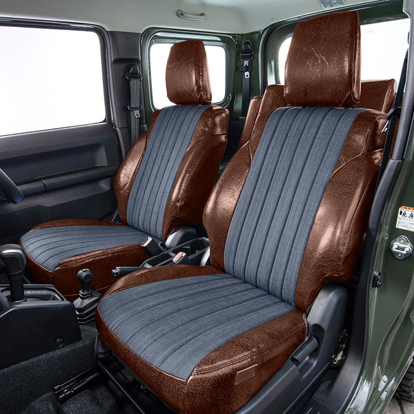 GRACE Antique Leather Denim Seat Covers Jimny (2018-ON)