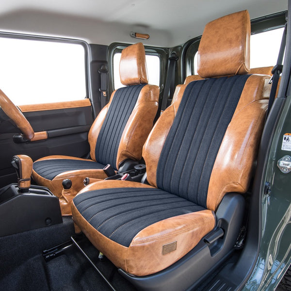 GRACE Antique Leather Denim Seat Covers Jimny (2018-ON)