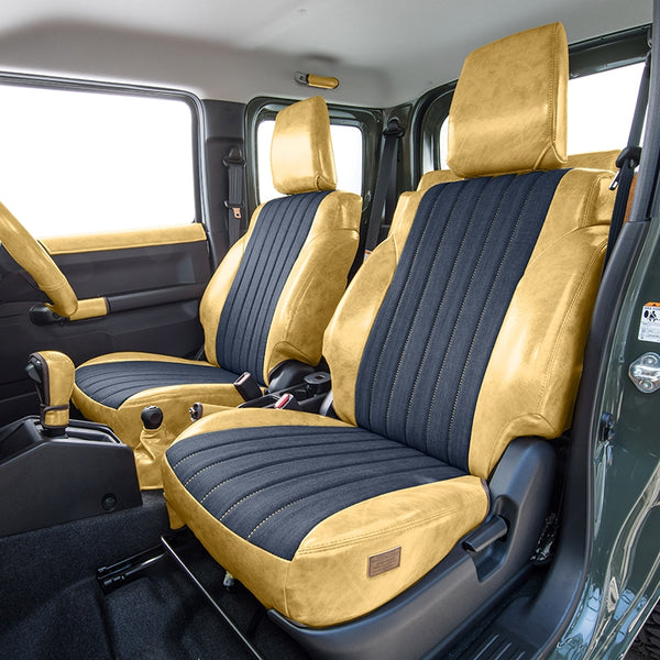 GRACE Antique Leather Denim Seat Covers Jimny (2018-ON)