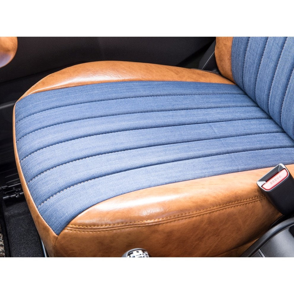 GRACE CRUM Antique Synthetic Leather Denim Seat Covers Jimny JB74 ...