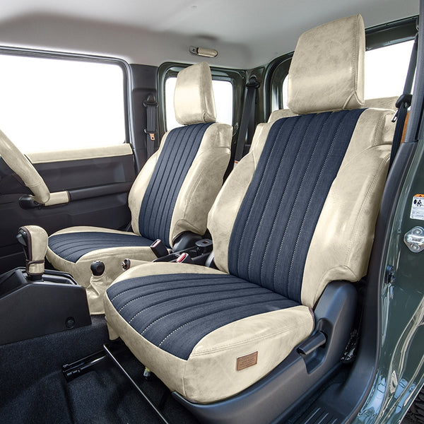 GRACE Antique Leather Denim Seat Covers Jimny (2018-ON)