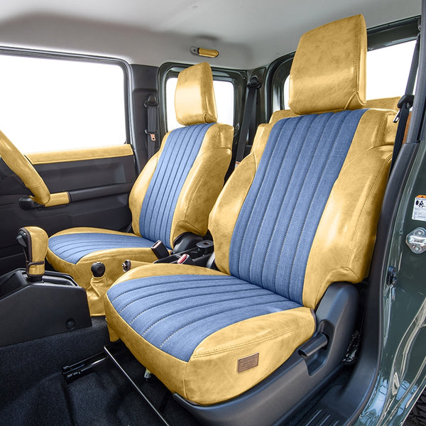 GRACE Antique Leather Denim Seat Covers Jimny (2018-ON)