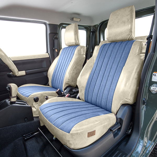 GRACE Antique Leather Denim Seat Covers Jimny (2018-ON)