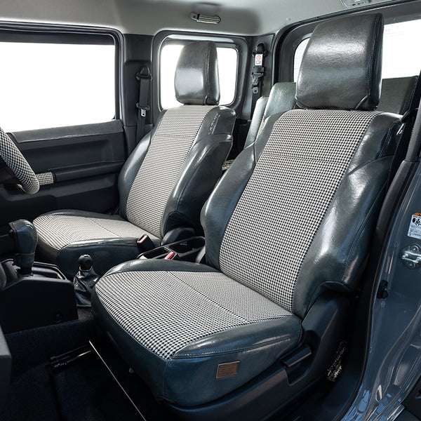 GRACE Antique Leather Houndstooth Seat Covers Jimny (2018-ON)