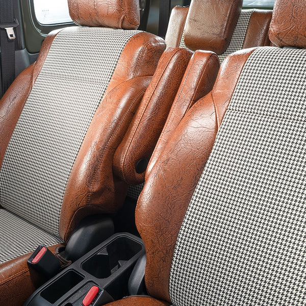 GRACE Antique Leather Houndstooth Seat Covers Jimny (2018-ON)