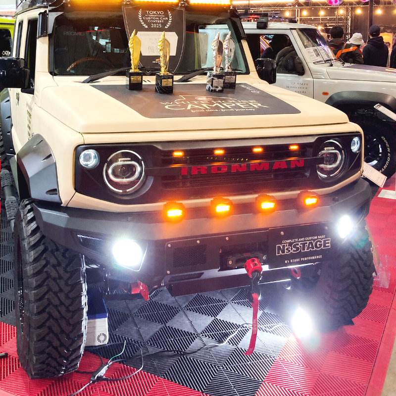 JIMNY WORLD Iron-style FRP Front Winch Bumper Jimny (2018-ON)