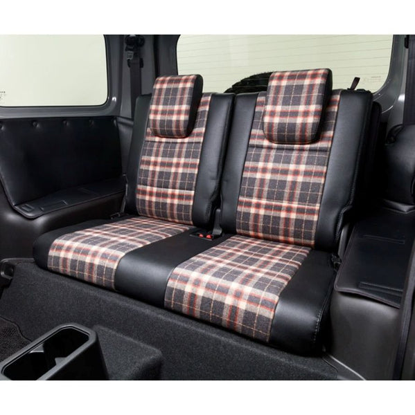 DAMD LITTLE D. Leather and Checkered Seat Covers Jimny (2018-ON)