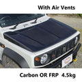 RV4 WILD GOOSE Carbon FRP Trial Bonnet with Air Vents Jimny (2018-ON)