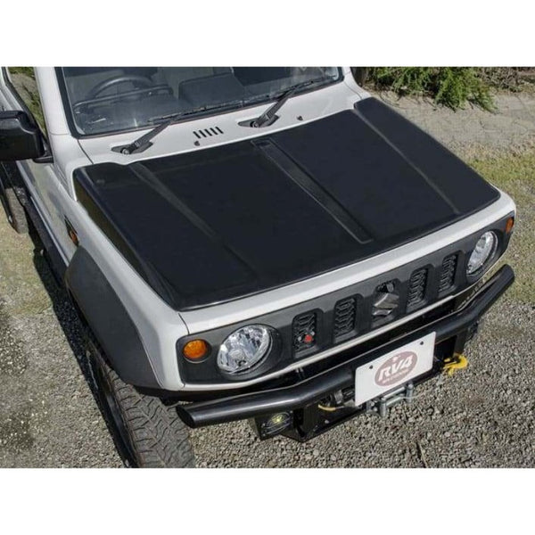 RV4 WILD GOOSE Carbon FRP Trial Bonnet with Air Vents Jimny (2018-ON)
