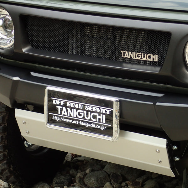 TANIGUCHI Stainless Steel Emblem with Mounting Bolts 16x3cm
