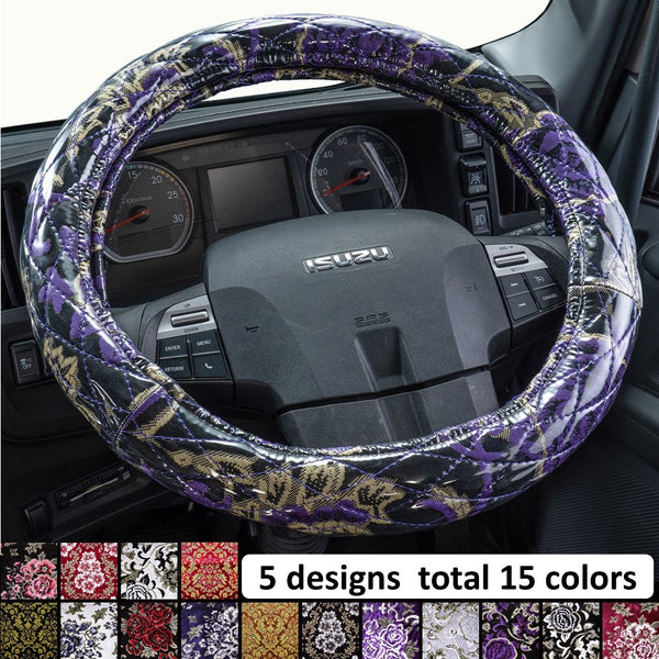 GRACE MADONNA Kinkazan-ori Steering Wheel Cover Quilted Type