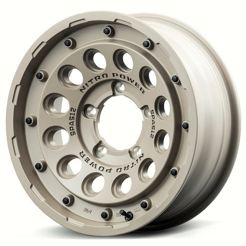 MARUKA MID NITRO POWER H12 SHOTGUN ホイール1本価格 バレルブラック 6.0J-15インチ 5穴/PCD139.7 インセット-5 MID NITRO POWER H12 SHOTGUN 1本 [17×8.0J+20 6H 139.7