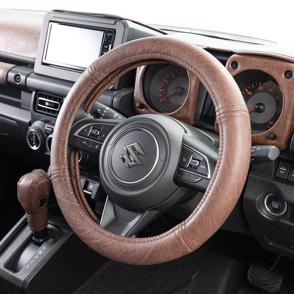 GRACE Synthetic Leather Steering Wheel Cover