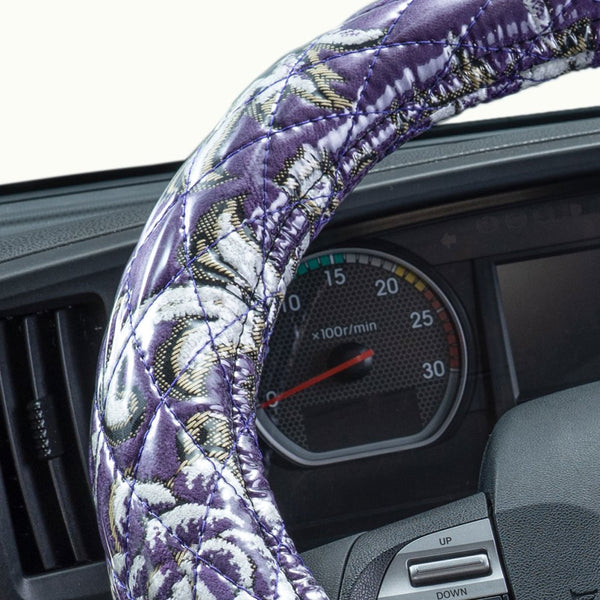 GRACE MADONNA Kinkazan-ori Steering Wheel Cover Quilted Type