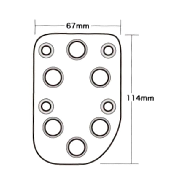 APIO Aluminum Pedal Set Jimny (1998-2018) MT