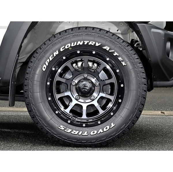 MID NITRO POWER M10 PERSHING Semi-Gloss Black 16" Wheels for Jimny