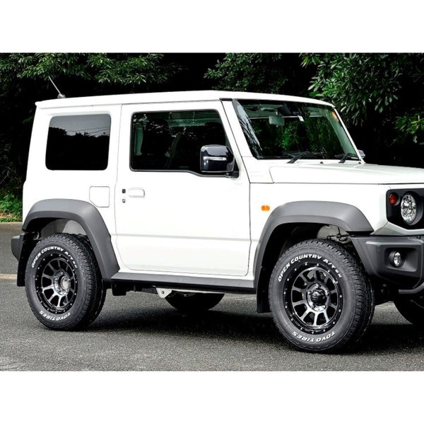 MID NITRO POWER M10 PERSHING Semi-Gloss Black 16" Wheels for Jimny