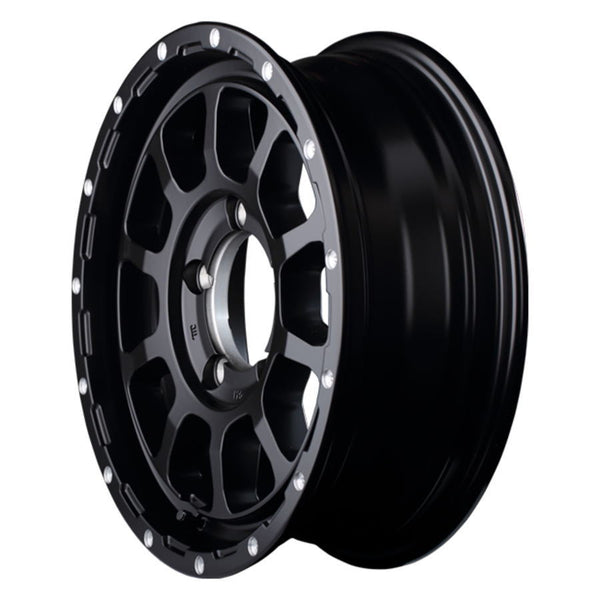 MID NITRO POWER M10 PERSHING Semi-Gloss Black 16" Wheels for Jimny