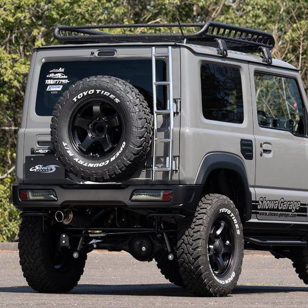 SHOWA GARAGE Narrow Stainless Steel Rear Ladder Jimny (2018-ON)