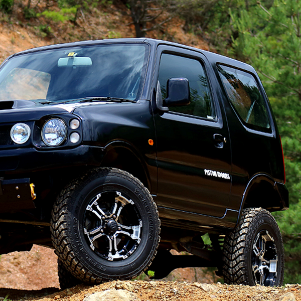 RAYS DAYTONA FDX-J Black Diamond Cut 16" Wheels for Jimny