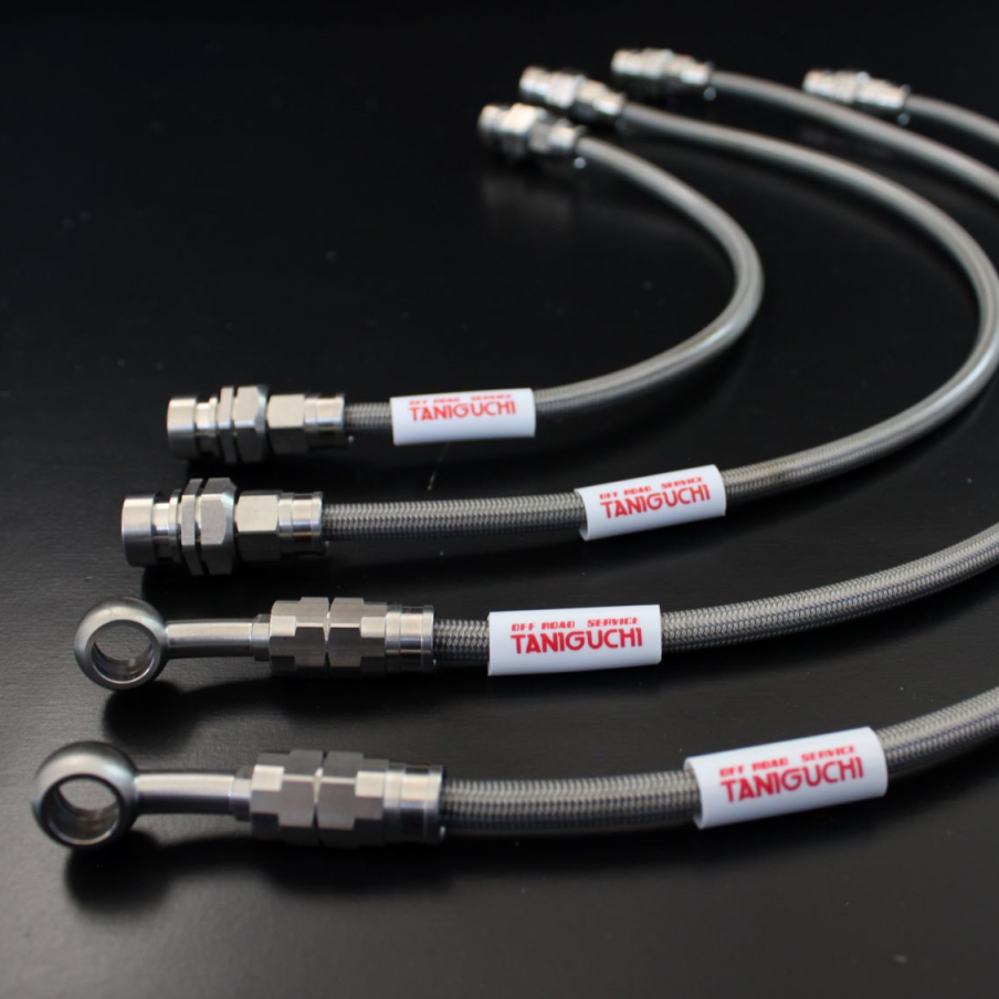 Tri Valley Hose Stainless Steel Braided Brake Hose Line - -3AN, Straight, 18 Inches Long (Performance/Custom)