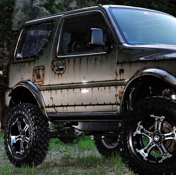 RAYS DAYTONA FDX-J Black Diamond Cut 16" Wheels for Jimny