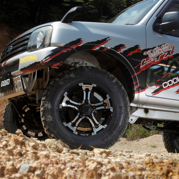 RAYS DAYTONA FDX-J Black Diamond Cut 16" Wheels for Jimny