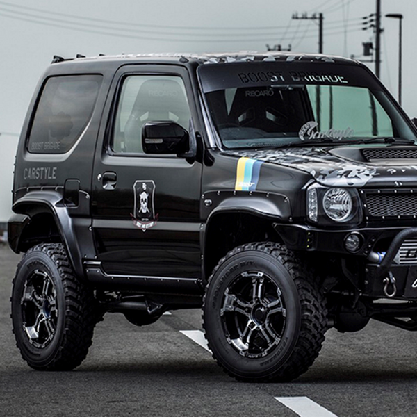 RAYS DAYTONA FDX-J Black Diamond Cut 16" Wheels for Jimny