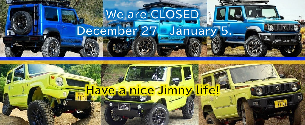 We will be closed December 27 - January 5.