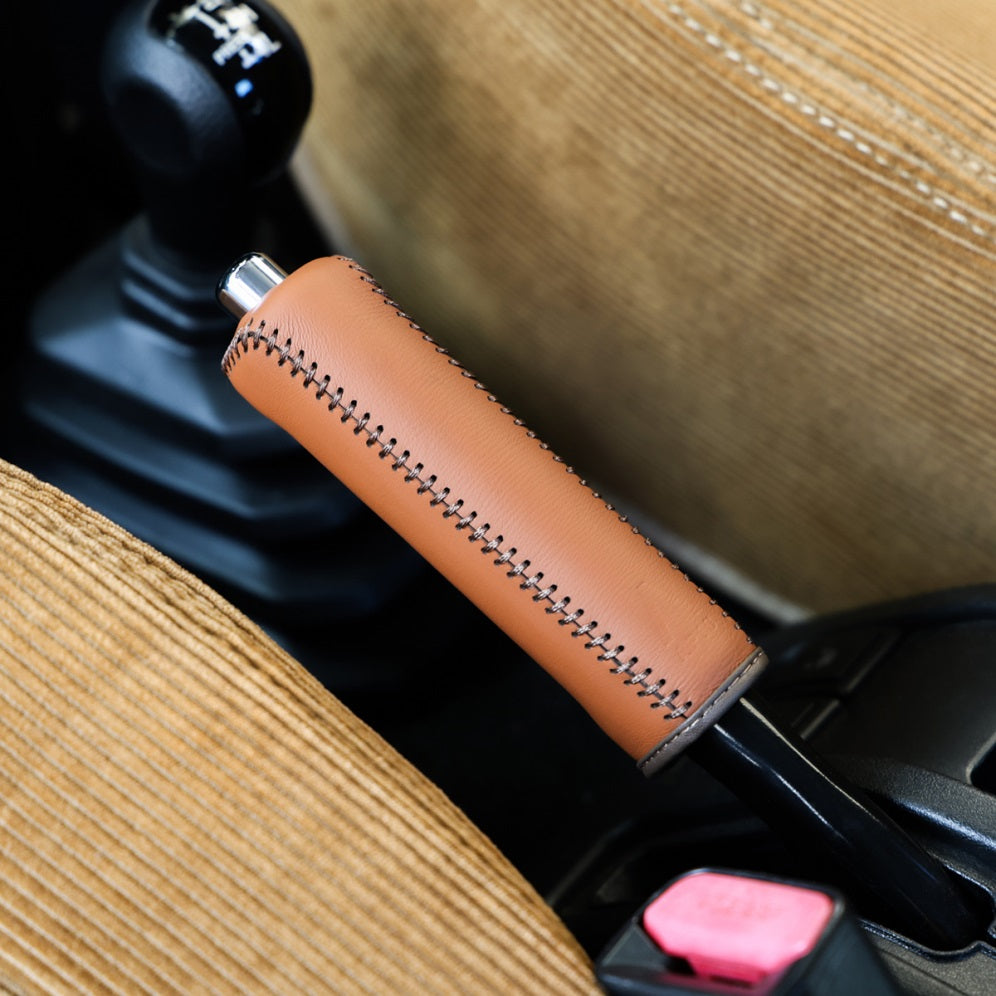 APIO Genuine Nappa Leather Parking Brake Grip Cover Jimny JB74
