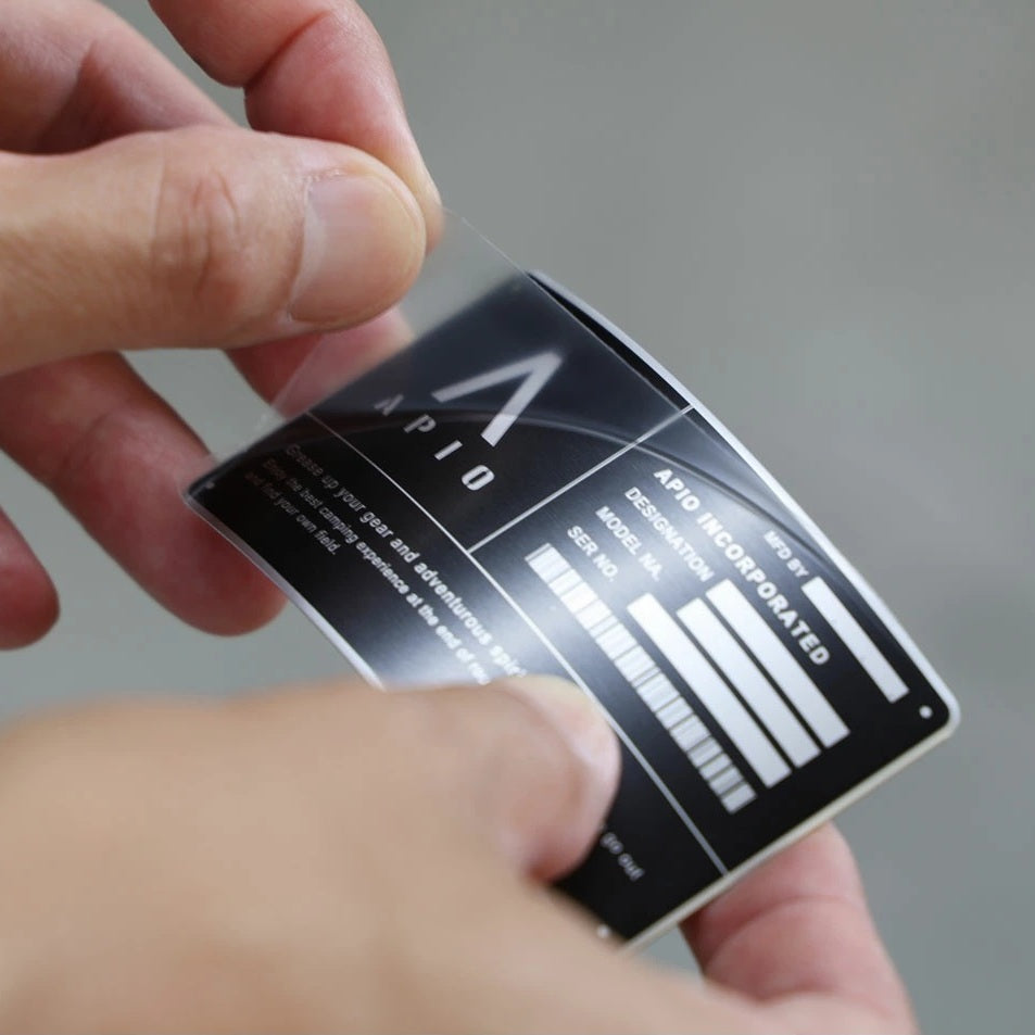 APIO Aluminum ID Plate 8.5x5cm