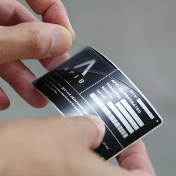 APIO Aluminum ID Plate 8.5x5cm