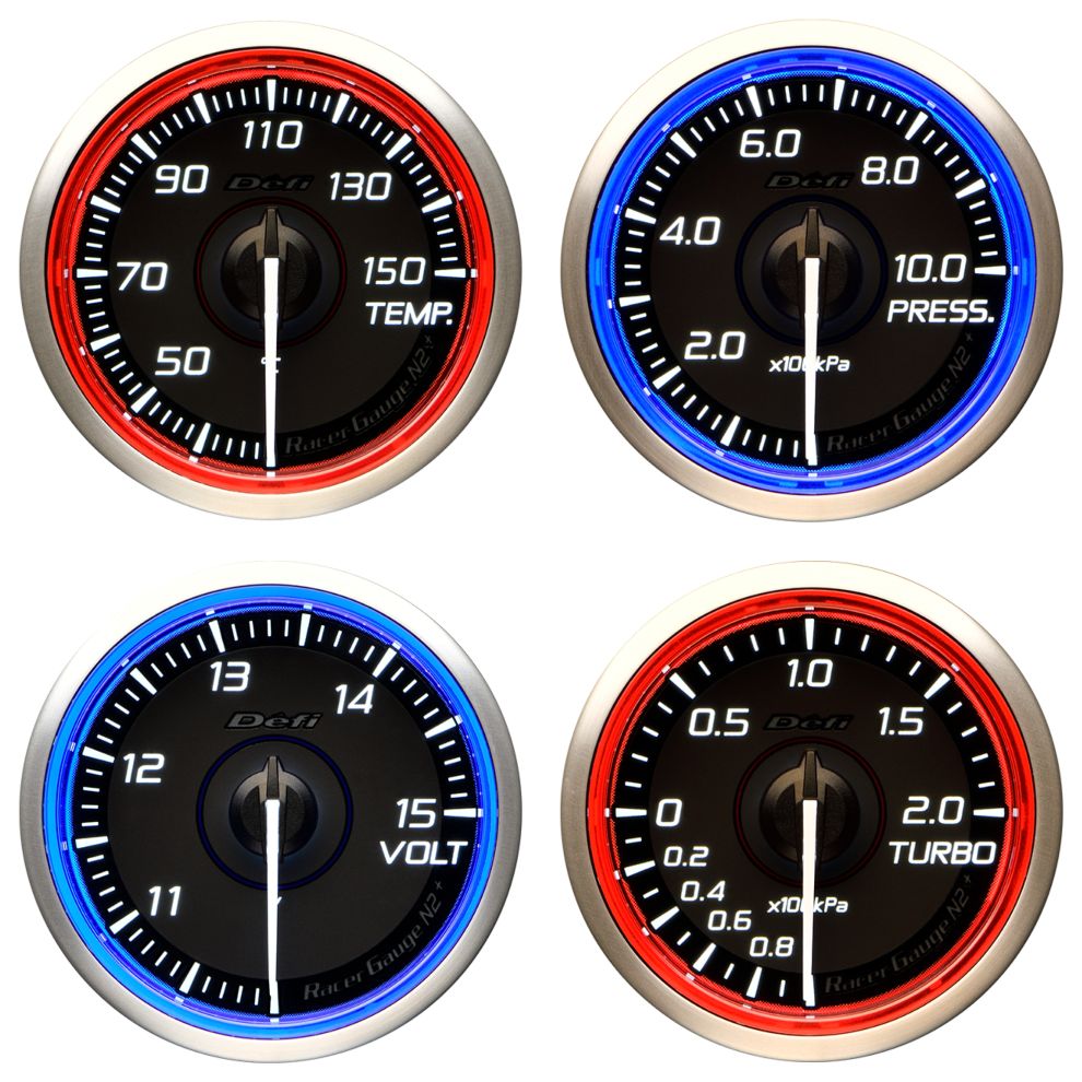Defi Racer Gauge N2+ (temperature, pressure, turbo boost, voltage)
