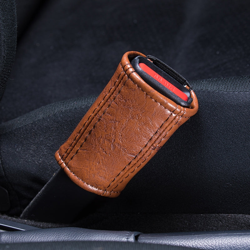 GRACE Synthetic Leather Seat Belt Buckle Covers