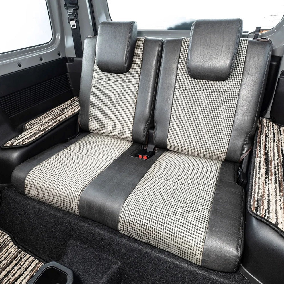 GRACE Vintage Leather Houndstooth Seat Covers Jimny (2018-ON)