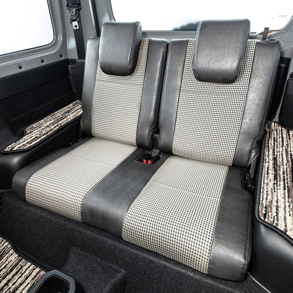 GRACE Vintage Leather Houndstooth Seat Covers Jimny JB74 (2018-ON)