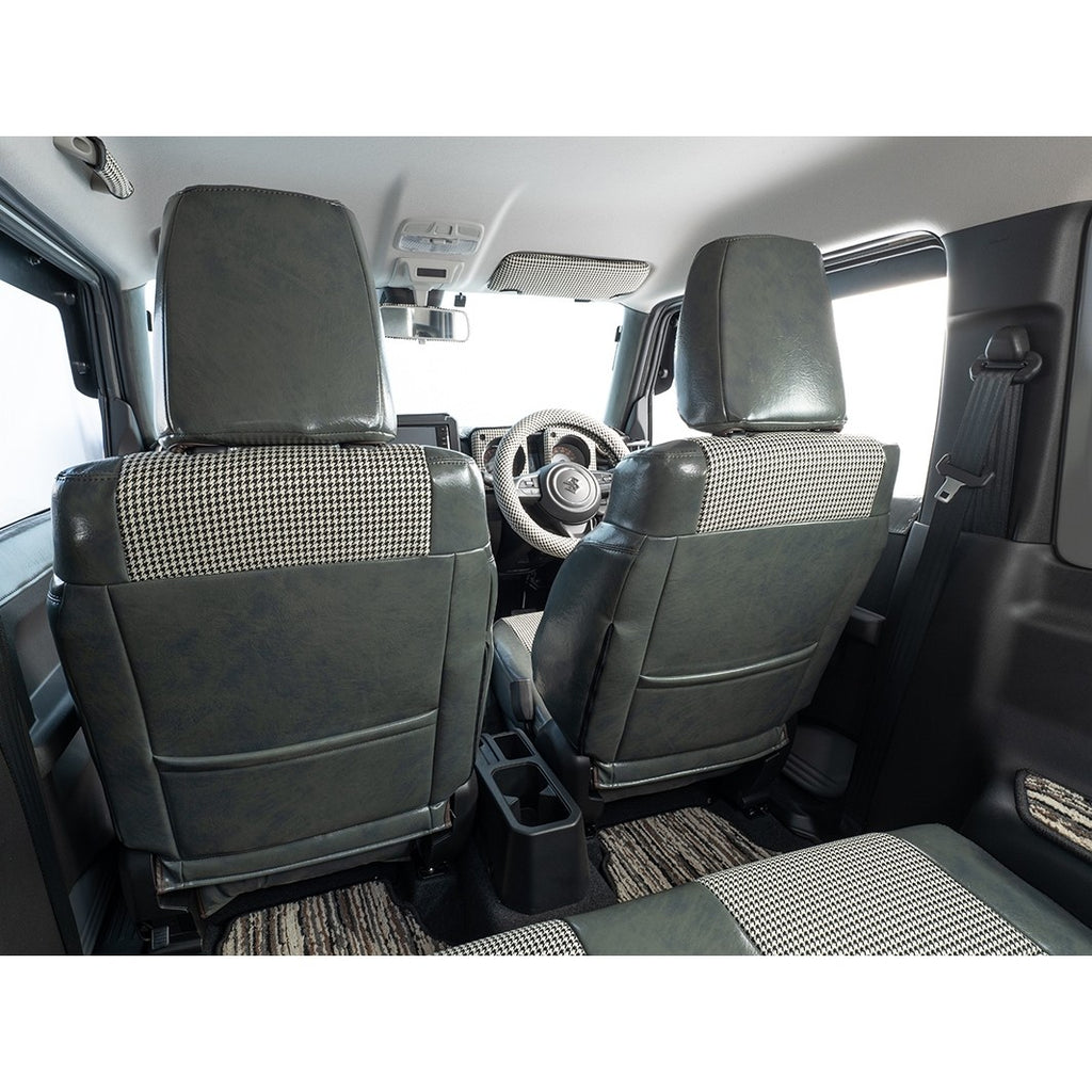 GRACE Antique Leather Houndstooth Seat Covers Jimny (2018-ON)