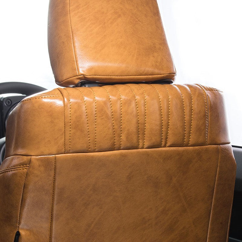 GRACE CRUM Antique Synthetic Leather Seat Covers D Jimny JB74 Japan ...