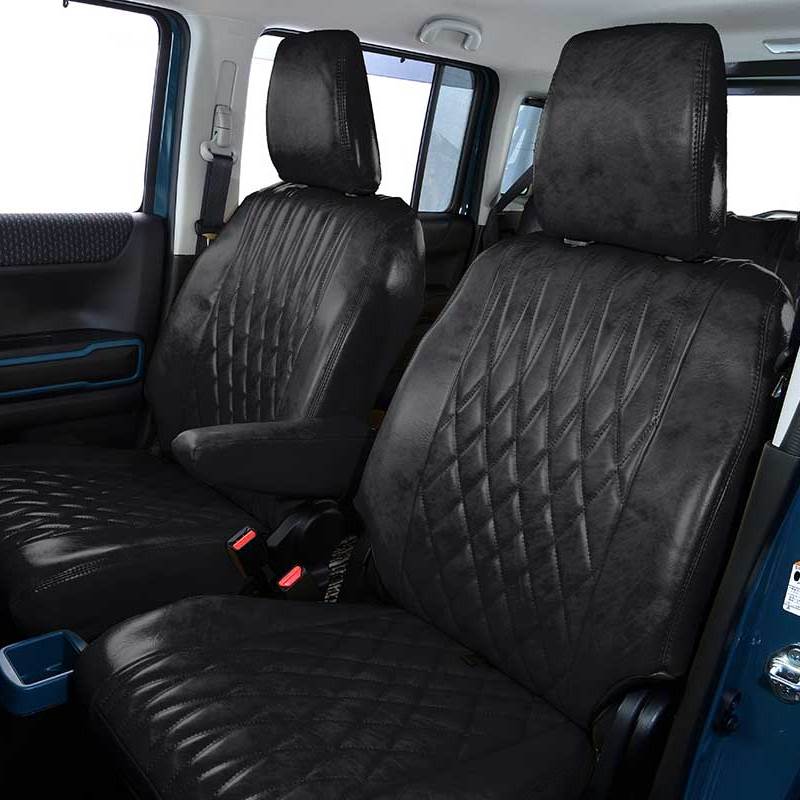 GRACE CRUM Antique Synthetic Leather Seat Covers D Jimny JB74 Japan ...