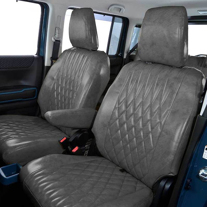 GRACE CRUM Antique Synthetic Leather Seat Covers D Jimny JB74 Japan ...