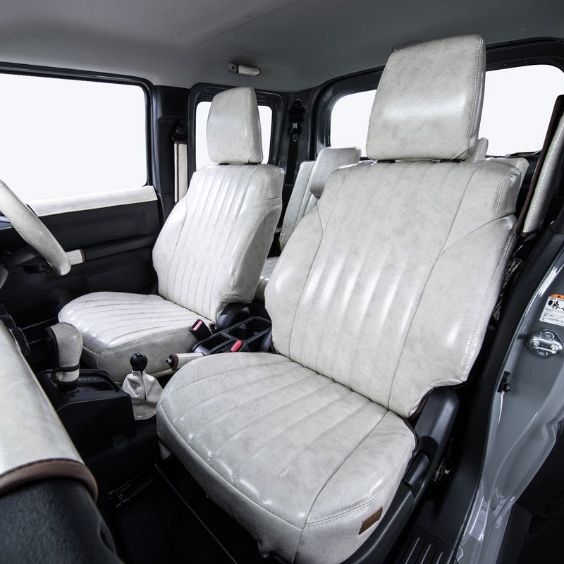 GRACE CRUM Antique Synthetic Leather Seat Covers S Jimny JB74 Japan ...