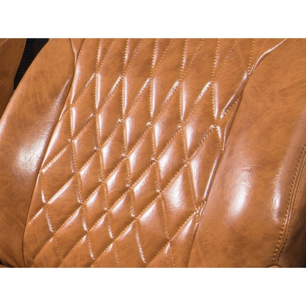 GRACE CRUM Antique Synthetic Leather Seat Covers D Jimny JB74 Japan ...