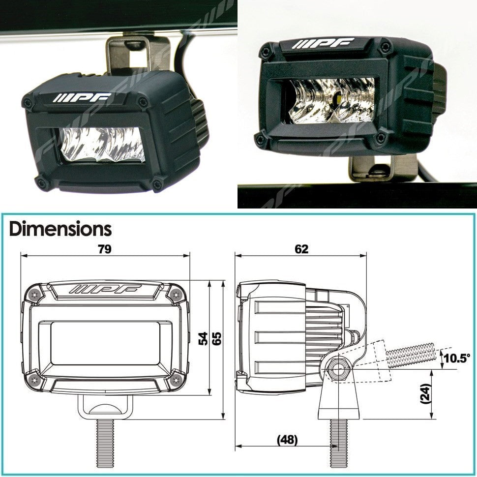 IPF 2-inch Sigle-Row LED Driving Lights (S-631)