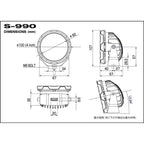 IPF 4-inch Round LED Driving Lights (S-990)