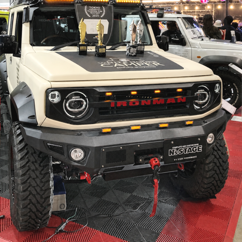 JIMNY WORLD Iron-style FRP Front Winch Bumper Jimny (2018-ON)