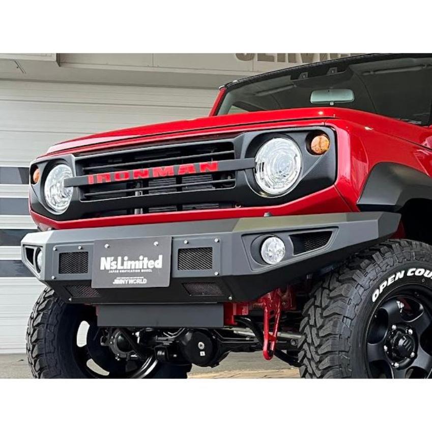 JIMNY WORLD Iron-style FRP Front Winch Bumper Jimny (2018-ON)